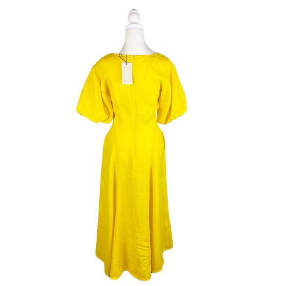 Three Graces London Nell Dress 10 Yellow NWT - Picture 5 of 10